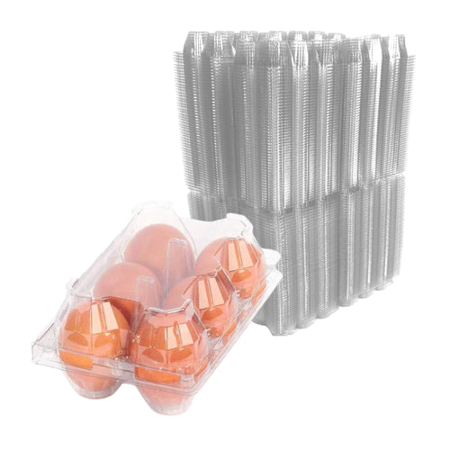 6-Egg Carton - Clear Plastic