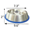 Mr. Peanut's Slow Feed Anti Bloat Dog Bowl with Bonded Silicone Base