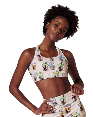Boba Time Sports Bra