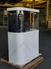 120g Curved Panoramic Flat Bowfront Glass Reef-Ready Aquarium in Marble Finish Stand