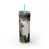 Skinny Tumbler with Straw – 20 oz Stainless Steel Cup