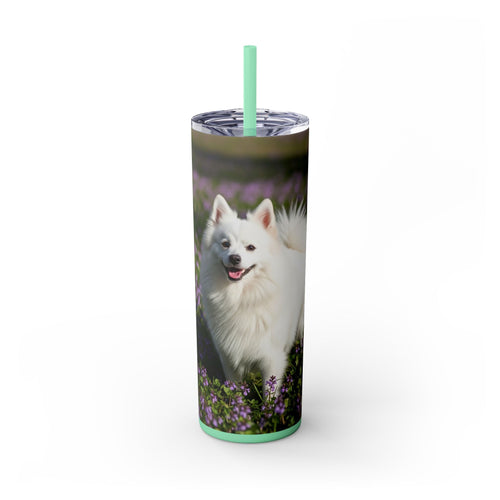 Skinny Tumbler with Straw – 20 oz Stainless Steel Cup