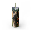 Skinny Tumbler with Straw – 20 oz Stainless Steel Cup