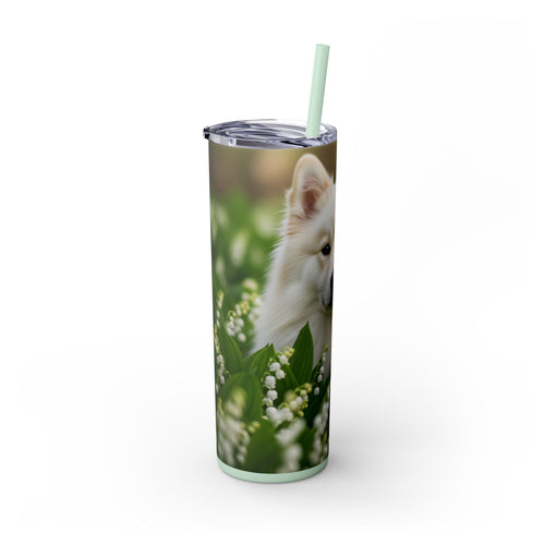 Skinny Tumbler with Straw – 20 oz Stainless Steel Cup