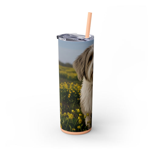 Skinny Tumbler with Straw – 20 oz Stainless Steel Cup