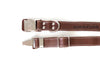 Bestseller Quick-Release Chocolate Leather Dog Collar with Metal Buckle