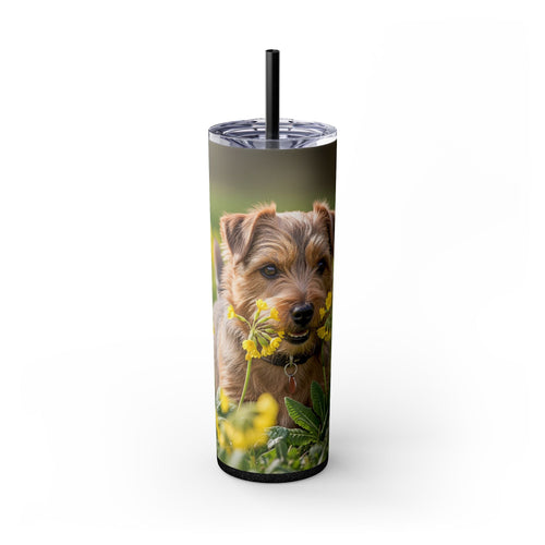 Skinny Tumbler with Straw – 20 oz Stainless Steel Cup