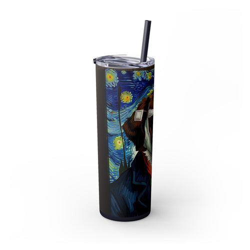 Skinny Tumbler with Straw – 20 oz Stainless Steel Cup