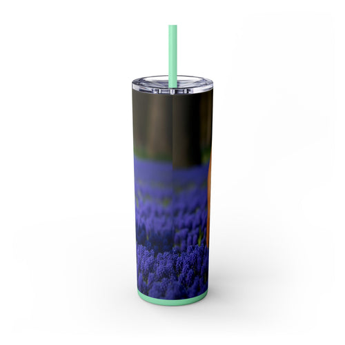 Skinny Tumbler with Straw – 20 oz Stainless Steel Cup