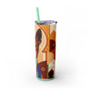 Skinny Tumbler with Straw – 20 oz Stainless Steel Cup