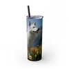 Skinny Tumbler with Straw – 20 oz Stainless Steel Cup