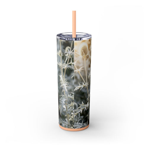 Skinny Tumbler with Straw – 20 oz Stainless Steel Cup