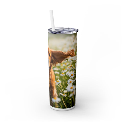 Skinny Tumbler with Straw – 20 oz Stainless Steel Cup