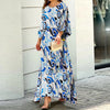 New Loose Plus Size Printed Long Sleeve Shirt High Waist Skirt Suit