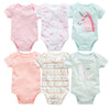 6-piece baby jumpsuit new short-sleeved baby clothes