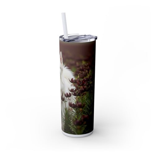 Skinny Tumbler with Straw – 20 oz Stainless Steel Cup