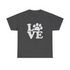 Love Paw Heavy Duty Unisex Tee Sizes Small - 5XL (11 colors)