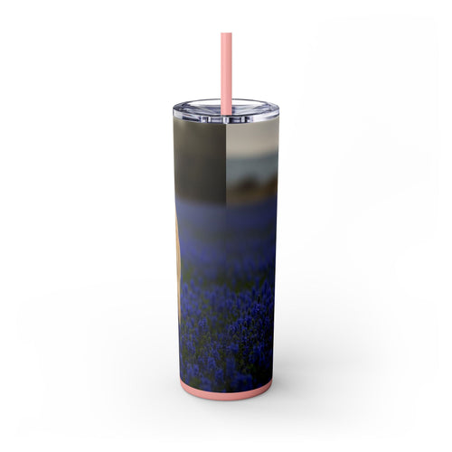 Skinny Tumbler with Straw – 20 oz Stainless Steel Cup