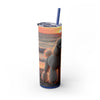 Skinny Tumbler with Straw – 20 oz Stainless Steel Cup