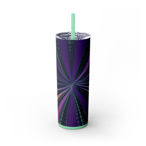 Skinny Tumbler with Straw – 20 oz Stainless Steel Cup