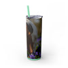 Skinny Tumbler with Straw – 20 oz Stainless Steel Cup