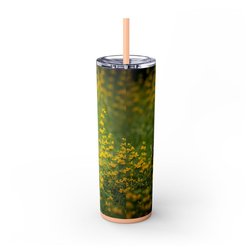 Skinny Tumbler with Straw – 20 oz Stainless Steel Cup