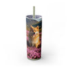 Skinny Tumbler with Straw – 20 oz Stainless Steel Cup