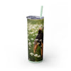 Skinny Tumbler with Straw – 20 oz Stainless Steel Cup