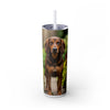 Skinny Tumbler with Straw – 20 oz Stainless Steel Cup