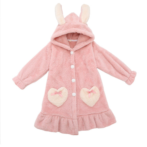 Girls Winter Double-sided Thick Plush Homewear
