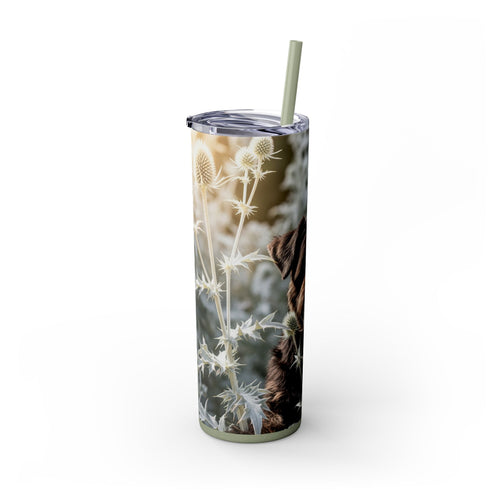 Skinny Tumbler with Straw – 20 oz Stainless Steel Cup