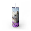 Skinny Tumbler with Straw – 20 oz Stainless Steel Cup