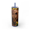 Skinny Tumbler with Straw – 20 oz Stainless Steel Cup