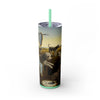 Skinny Tumbler with Straw – 20 oz Stainless Steel Cup