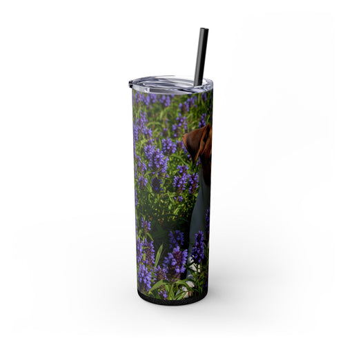 Skinny Tumbler with Straw – 20 oz Stainless Steel Cup