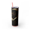 Skinny Tumbler with Straw – 20 oz Stainless Steel Cup