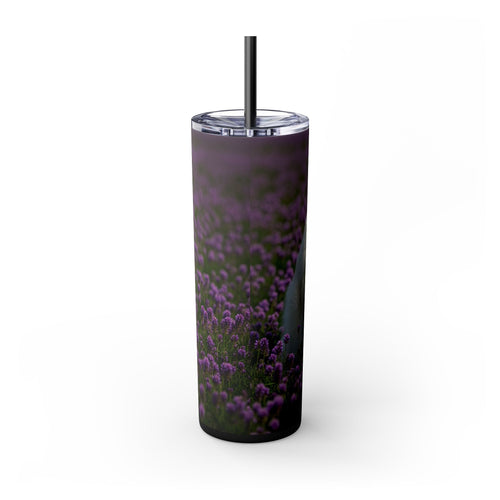 Skinny Tumbler with Straw – 20 oz Stainless Steel Cup