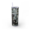 Skinny Tumbler with Straw – 20 oz Stainless Steel Cup