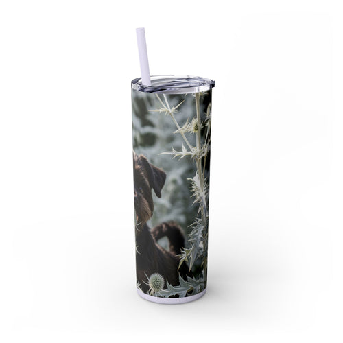 Skinny Tumbler with Straw – 20 oz Stainless Steel Cup