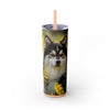 Skinny Tumbler with Straw – 20 oz Stainless Steel Cup