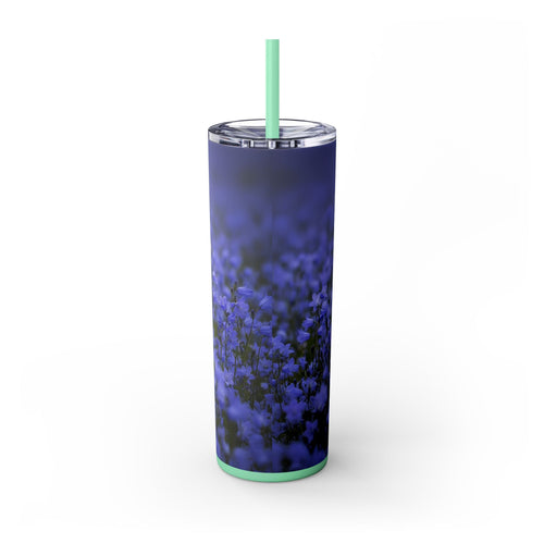 Skinny Tumbler with Straw – 20 oz Stainless Steel Cup