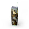 Skinny Tumbler with Straw – 20 oz Stainless Steel Cup