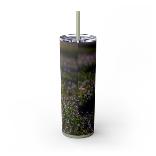 Skinny Tumbler with Straw – 20 oz Stainless Steel Cup