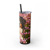 Skinny Tumbler with Straw – 20 oz Stainless Steel Cup