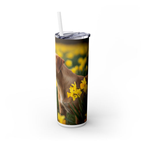 Skinny Tumbler with Straw – 20 oz Stainless Steel Cup