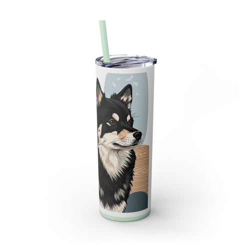 Skinny Tumbler with Straw – 20 oz Stainless Steel Cup