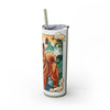Skinny Tumbler with Straw – 20 oz Stainless Steel Cup