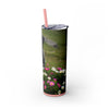 Skinny Tumbler with Straw – 20 oz Stainless Steel Cup