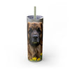 Skinny Tumbler with Straw – 20 oz Stainless Steel Cup