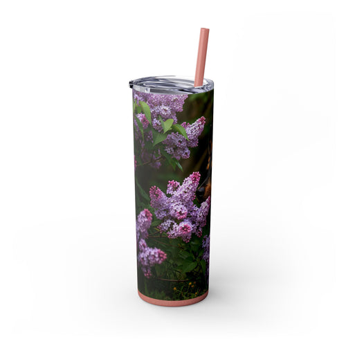 Skinny Tumbler with Straw – 20 oz Stainless Steel Cup